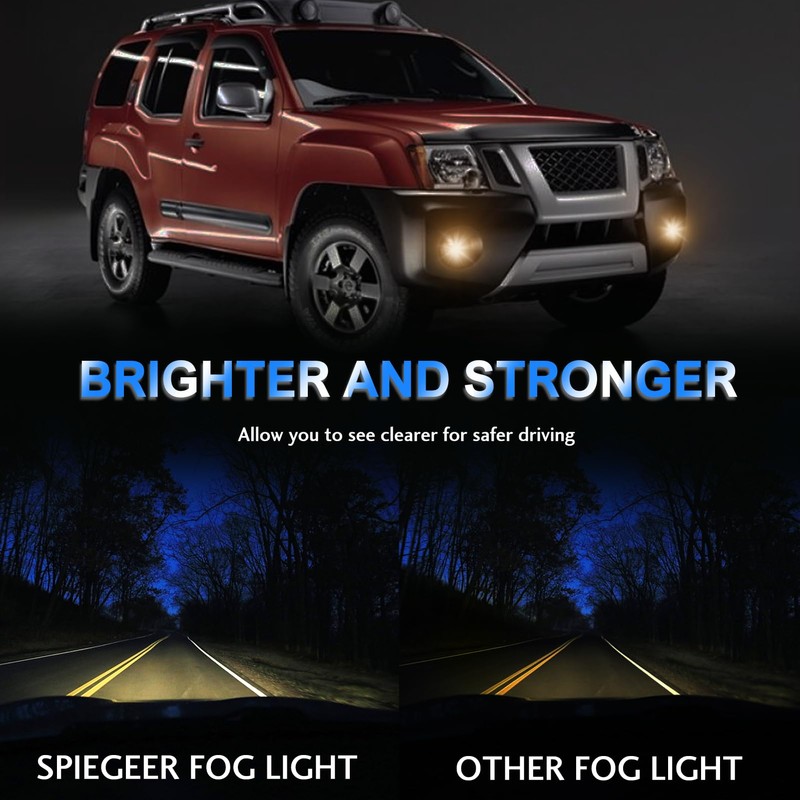 SPIEGEER Fog Lights Assembly for 2005 2006 2007 2008 2009