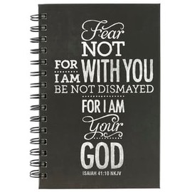 Fear Not Cross Spiral Journal, 8 x 5.25 Inches