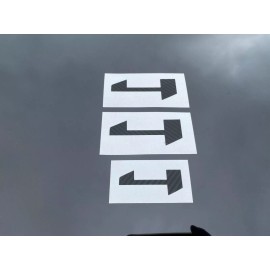 EmblemsPlus 2019-2025 GMC Sierra AT4 " 4 " Emblem Inlay Decals Set Carbon Fiber Set of 3