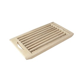FAVECO Wooden Bread Board, Brown, 21 x 37 x 2.5 cm