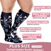 Plus Size Compression Socks for Women and Men-3 pairs Wide