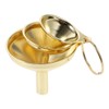 Stainless Steel Funnel, Gold Metal Kitchen Funnel Set, Food Grade