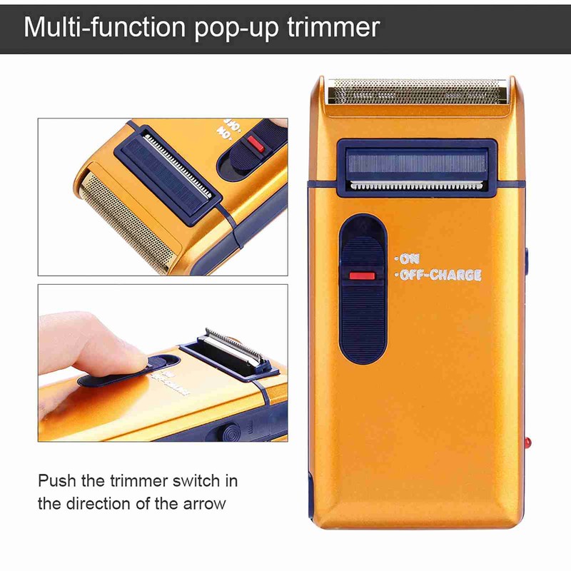 Men Rechargeable Shaver Electric Razor Sideburn Trimmer Classical Beard Shaver