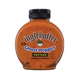 Inglehoffer Ghost Pepper Mustard, 10.25 Oz Squeeze Bottle
