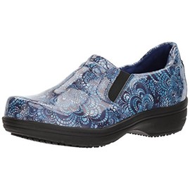 Easy Works Women's Bind Health Care Professional Shoe, Blue Mosaic pa, 9 X-Wide