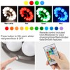 LUXSWAY Patio Umbrella Lights Battery Operated,12 Color Changing Outdoor Umbrella