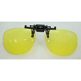 Yellow Happyeye clip on tinted glasses irlens coloured coloured overlay alternative