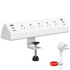 Desk Clamp Power Strip USB C,Under Desk Mount Power Station,20W