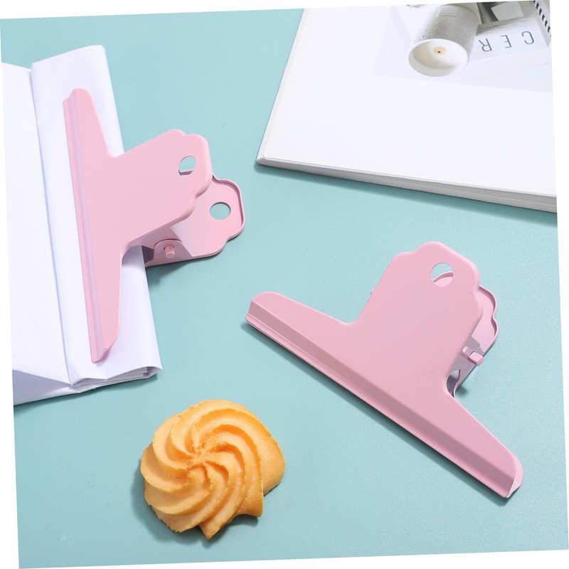 LABRIMP 3pcs Bulldog Clips Sturdy Document Organizers for Office Home