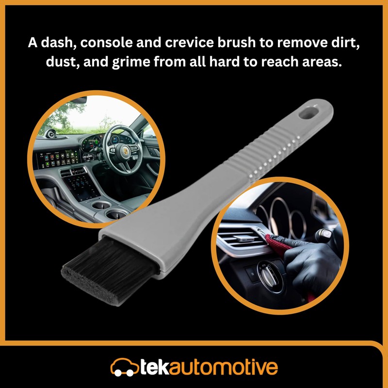 Tek Automotive 3 Pack Car Detailing Brush Set – Soft