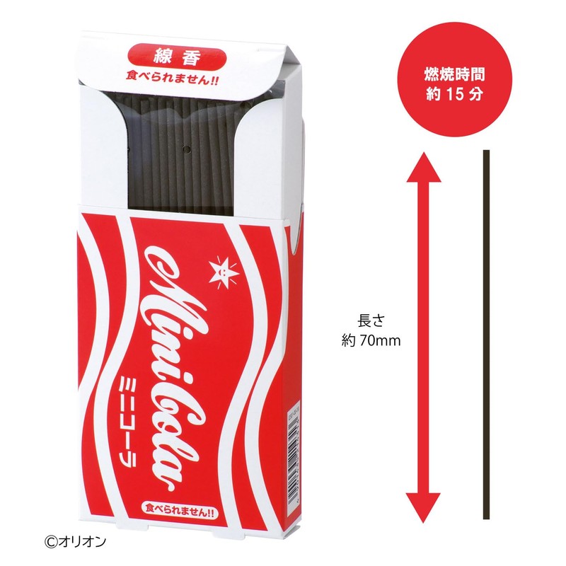 Kameyama Collaboration Incense Sticks Mini Cola Scent R, Approx. 1.1