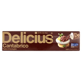 Delicius Tubetto di Pasta Acciughe o/oliva 60g Cantabrico, certificato MSC, ideale per sughi e aperitivi, alta qualità