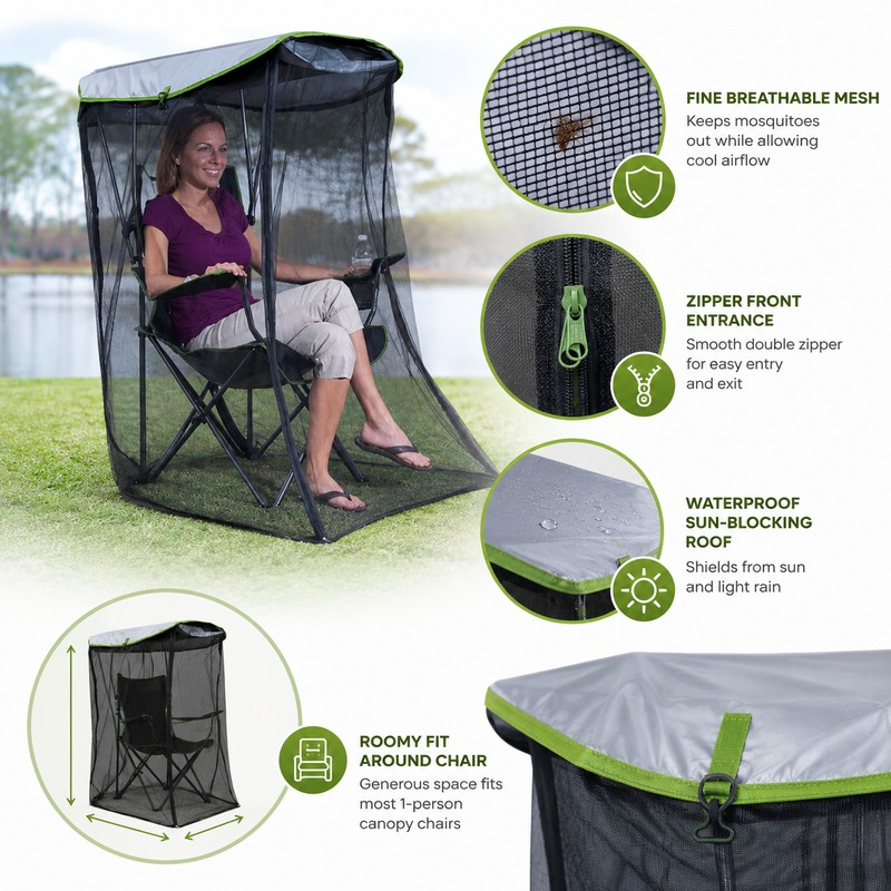 Mosquito Net for Canopy Chairs – Foldable Polyester Mesh Cover