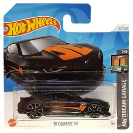 Hot Wheels - ´18 Camaro SS - HW Dream Garage 2/5 - HTB50 - Short Card - GM - Black - Mattel 2024 - 1:64