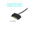 LANMINGLEL 5V 3PIN ARGB SATA Controller Power Supply ARGB Light