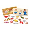 Melissa & Doug Wooden Bear Family Dress-Up Puzzle, 45 Pieces
