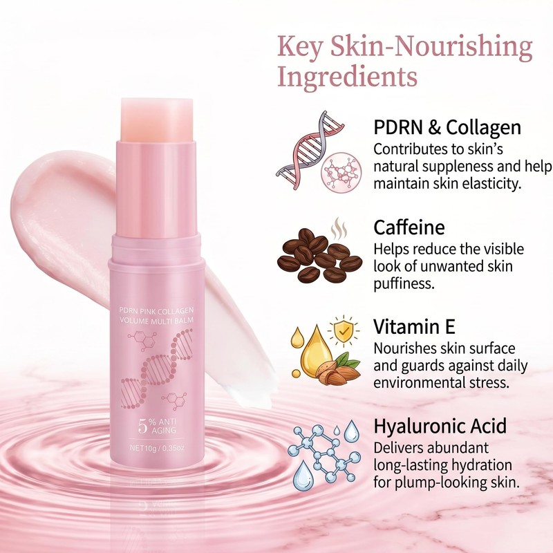 2Pack PDRN Pink Collagen Volume Multi Balm Stick – Helps