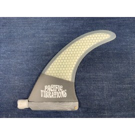 Pacific Vibrations Longboard 8.0" Pacific Vibrations 8” Long Rake Fin SURFBOARD Honeycomb Carbon