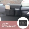 Unbranded Car Window Armrest Hanging Bag PU Leather Storage Pocket