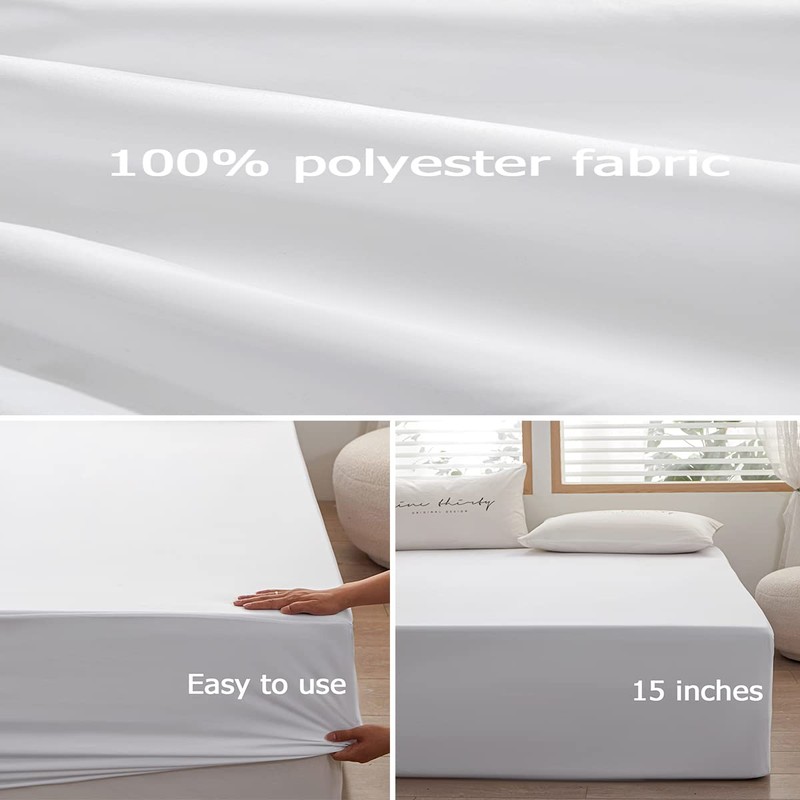 Bedding Queen Fitted Sheet Only Queen Size-Deep Pocket-Bottom Sheet-Fits 15inches