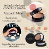 Polvo Compacto Seytú Maquillaje 2 En 1 Acabado Natural