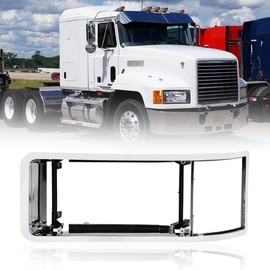 Hpdmauto Chrome Headlight Lamp Bezel fit for Mack CH Truck Right Passenger Side