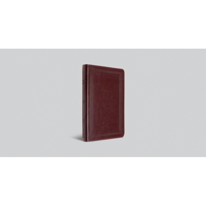 ESV Thinline Bible, Red Letter (TruTone, Mahogany, Border Design)