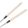 Sushi Chopsticks, 12in Long Stainless Steel Japanese Chopsticks with Wood