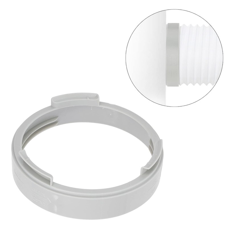 Buachois Air Conditioner Exhaust Hose Connector, ABS Material, Grey, 5.9"