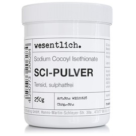 SCI - Sodium Cocoyl Isethionate - 250 g - Mild Surfactant in Practical Screw Lid Tin wesentlich.