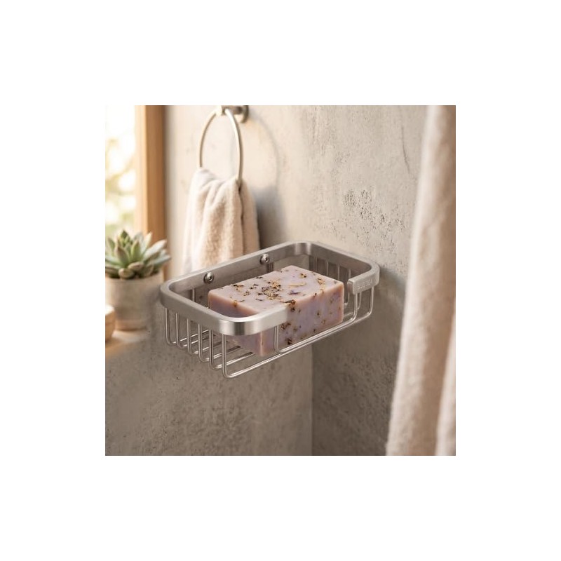 Cocoarm Jaboneras para Baño Acero Inoxidable, Jabonera para Regadera Soporte