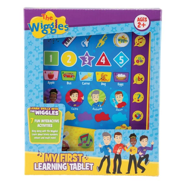 The Wiggles My First Learning Toy Tablet For Kids- Interactive Multi Learning & Child Development, Colours, Numbers, Letter Recognition and Communication - Features 6 Fun Activities, 3+ Years