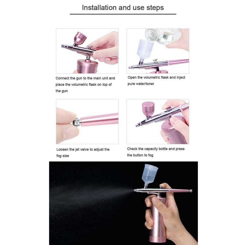 Oxygen Facial Machine, Water Oxygen Beauty Device Professiona Salon Micro-nano