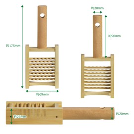 Morikuru TK04-05 Small Demon Grater, Bamboo Grater, Made in Japan, Daikon Grater, Demon Grater