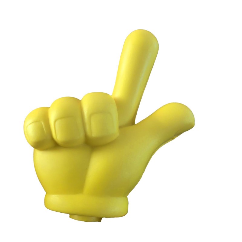 Hand Gesture Car Antenna Ball,Automotive Yellow Exterior Decor | Easy