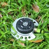 STYDDI Heavy Duty Metal Lawn Sprinkler Tower Sprinkler with 9
