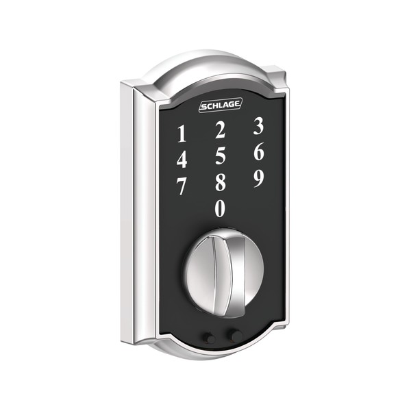 SCHLAGE BE375 CAM 625 Touch Keyless Touchscreen Electronic Deadbolt Lock,
