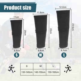 EUIOOVM Children's Football Shin Pads Socks Breathable Calf Shin Protection Socks with Optimised Pocket Football Shin Pad Holder Socks for Children Youth