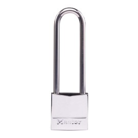 Master Lock 639EURDLJ Marine Padlocks with Key and Long Shackle, Silver, CM