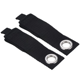 PATIKIL Extension Cord Holder Organizer 10 Inch, 2 Pack Hook and Loop Storage Strap Hanger for Power Cables Rope Hanging Garage Wall Organization, Black