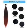 Atatoray Ombre Ginger Pre Stretched Braiding Hair 26inch T350# Yaki
