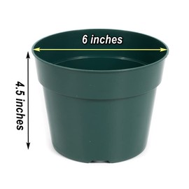 DAPERCI inches Nursery Pot Plant Grow Sturdy Flower pots in Bulk Price 20P Green