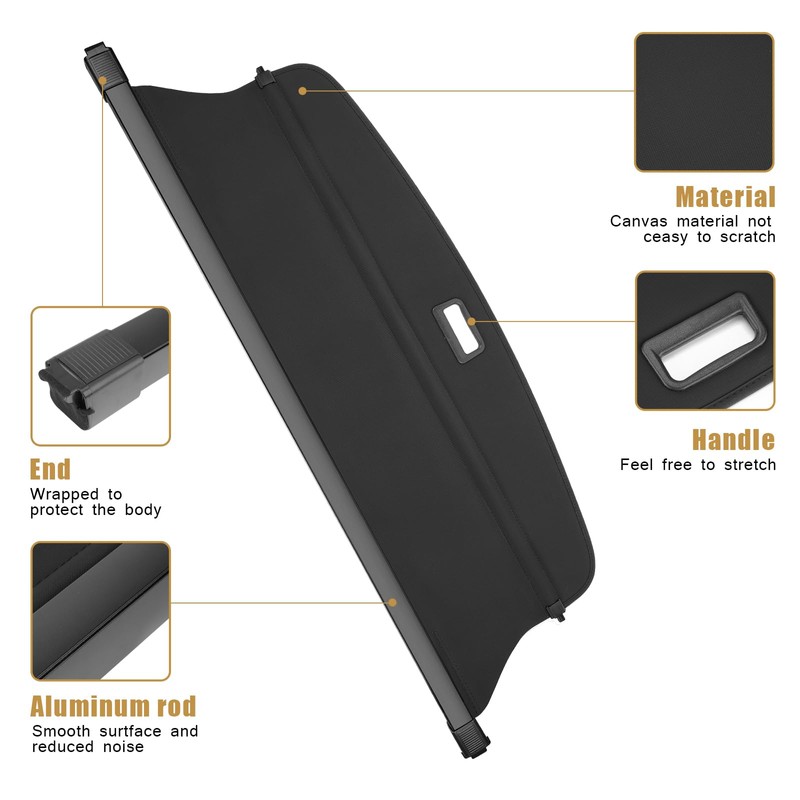 Trunk Cargo Cover Fit for Jeep Grand Cherokee (2 Row;WL)