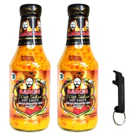 Baron West Indian Hot Sauce 14oz (397 g) 2-Pack – Product of St. Lucia – Curated & Packaged by ODatzGood