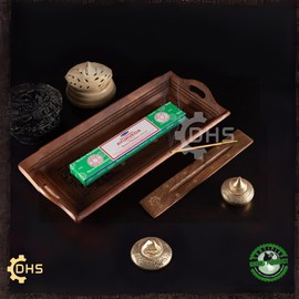 Satya Nag Champa Ayurvida Incense Sticks | FULL BOX OF 12 | with DHS Incense Sticks Holder | Used for Aromatherapy, Yoga, Meditation, and Relaxation