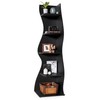 LITTLE TREE Small Corner Shelf, Modern 5-Tier Wall Corner Bookshelf,