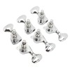 1:18 Gear Ratio Guitar Tuners Knob Enclosed Robust Silver Electric