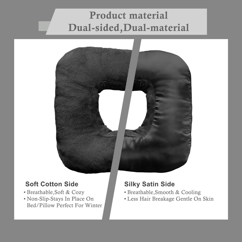 Ear Piercing Pillow for Side Sleepers with Ear-Shaped Hole for