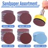 Mesee 100 Pieces 1 Inch Sanding Discs, 25mm Hook &
