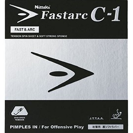 Nittaku NR8706 Fastark C-1 Table Tennis Rubber, Black, Medium